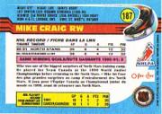 1991-92 O-Pee-Chee #187 Mike Craig back image