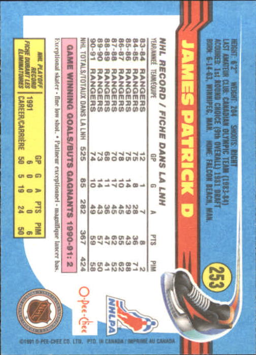 B2631- 1991-92 O-Pee-Chee Hk Cards 251-500 +Rookies -You Pick- 15+ FREE US SHIP - Picture 7 of 495