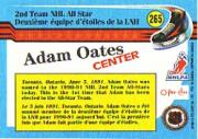 1991-92 O-Pee-Chee #265 Adam Oates AS back image