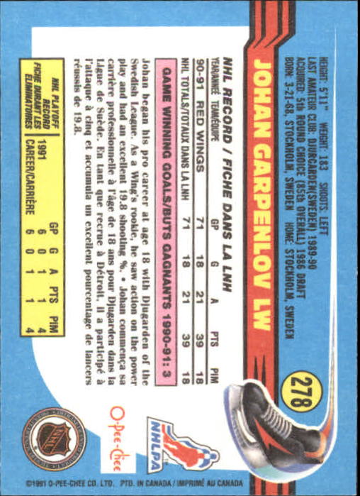 B2631- 1991-92 O-Pee-Chee Hk Cards 251-500 +Rookies -You Pick- 15+ FREE US SHIP - Picture 53 of 495