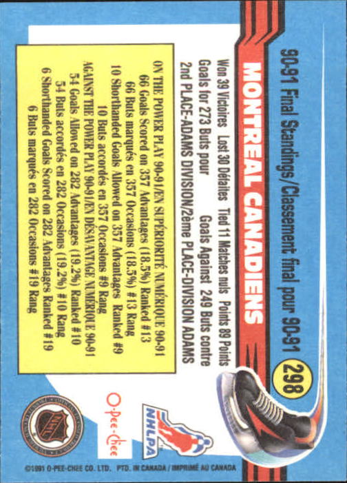 B2631- 1991-92 O-Pee-Chee Hk Cards 251-500 +Rookies -You Pick- 15+ FREE US SHIP - Picture 93 of 495