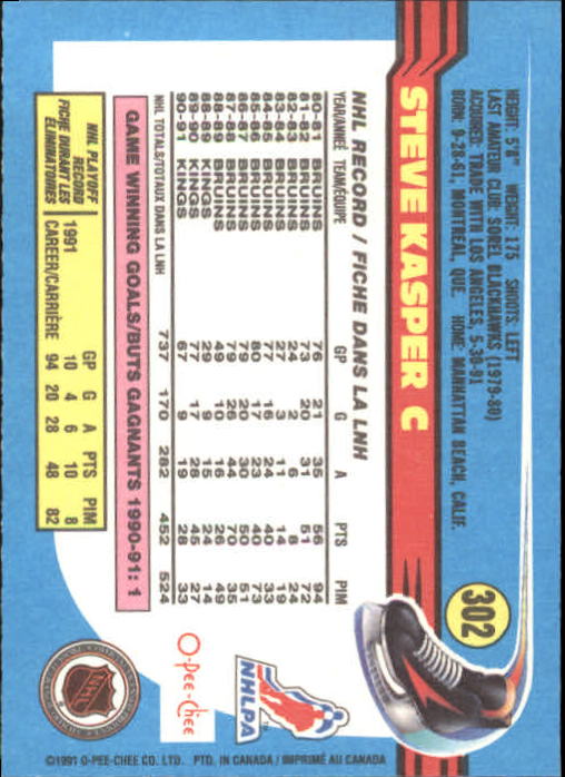B2631- 1991-92 O-Pee-Chee Hk Cards 251-500 +Rookies -You Pick- 15+ FREE US SHIP - Picture 101 of 495
