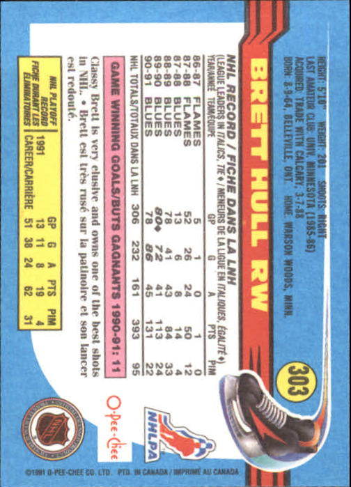 B2631- 1991-92 O-Pee-Chee Hk Cards 251-500 +Rookies -You Pick- 15+ FREE US SHIP - Picture 103 of 495