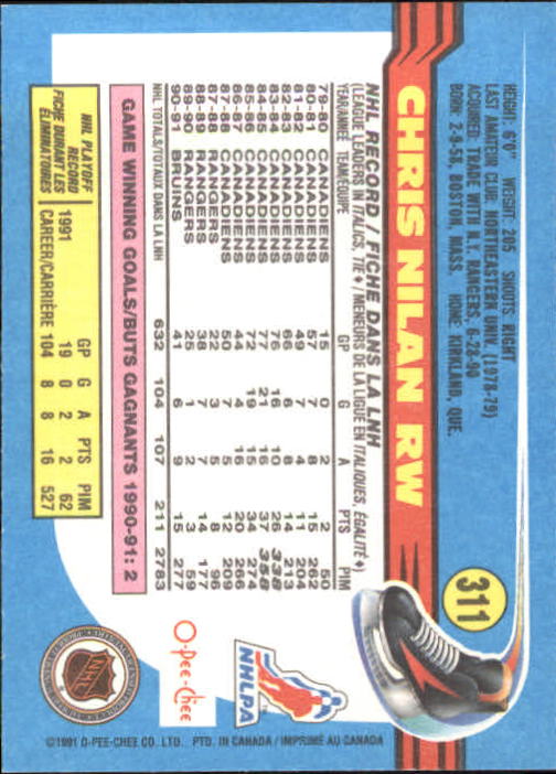 B2631- 1991-92 O-Pee-Chee Hk Cards 251-500 +Rookies -You Pick- 15+ FREE US SHIP - Picture 119 of 495