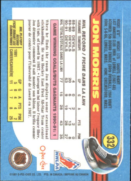 B2631- 1991-92 O-Pee-Chee Hk Cards 251-500 +Rookies -You Pick- 15+ FREE US SHIP - Picture 159 of 495