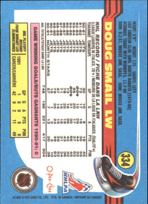 B2631- 1991-92 O-Pee-Chee Hk Cards 251-500 +Rookies -You Pick- 15+ FREE US SHIP - Picture 163 of 495
