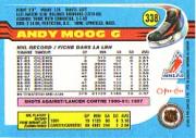 1991-92 O-Pee-Chee #338 Andy Moog back image