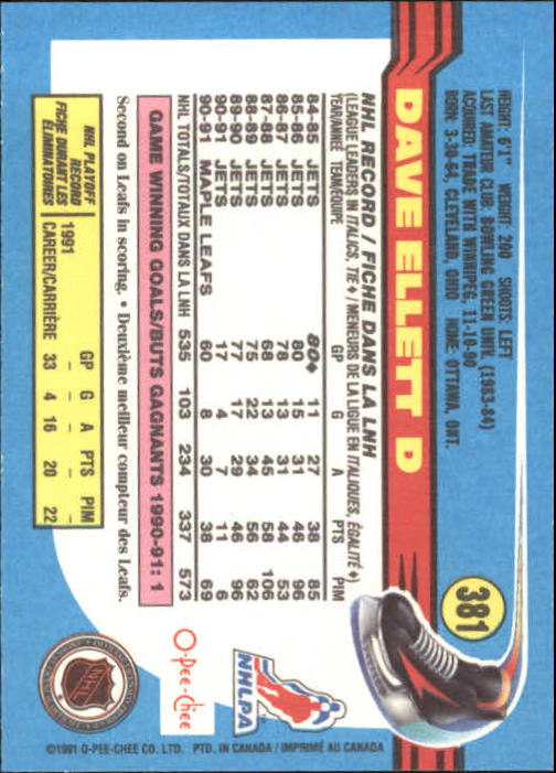 B2631- 1991-92 O-Pee-Chee Hk Cards 251-500 +Rookies -You Pick- 15+ FREE US SHIP - Picture 257 of 495