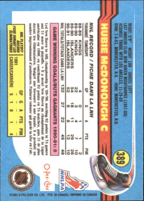 B2631- 1991-92 O-Pee-Chee Hk Cards 251-500 +Rookies -You Pick- 15+ FREE US SHIP - Picture 273 of 495