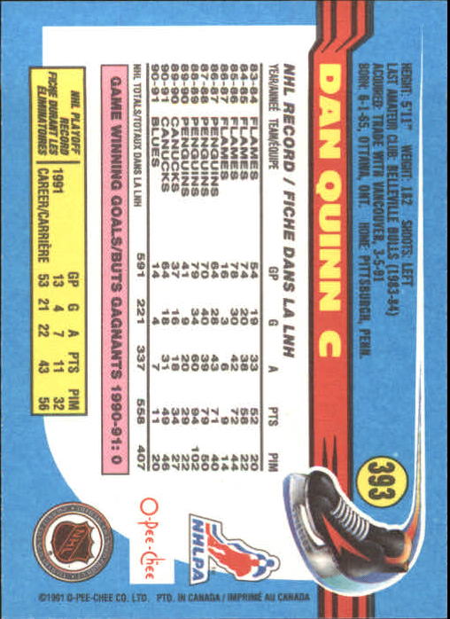 B2631- 1991-92 O-Pee-Chee Hk Cards 251-500 +Rookies -You Pick- 15+ FREE US SHIP - Picture 281 of 495
