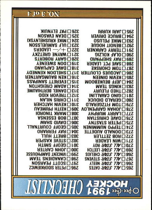B2631- 1991-92 O-Pee-Chee Hk Cards 251-500 +Rookies -You Pick- 15+ FREE US SHIP - Picture 286 of 495