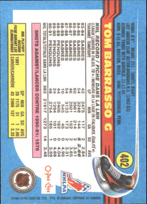 B2631- 1991-92 O-Pee-Chee Hk Cards 251-500 +Rookies -You Pick- 15+ FREE US SHIP - Picture 299 of 495