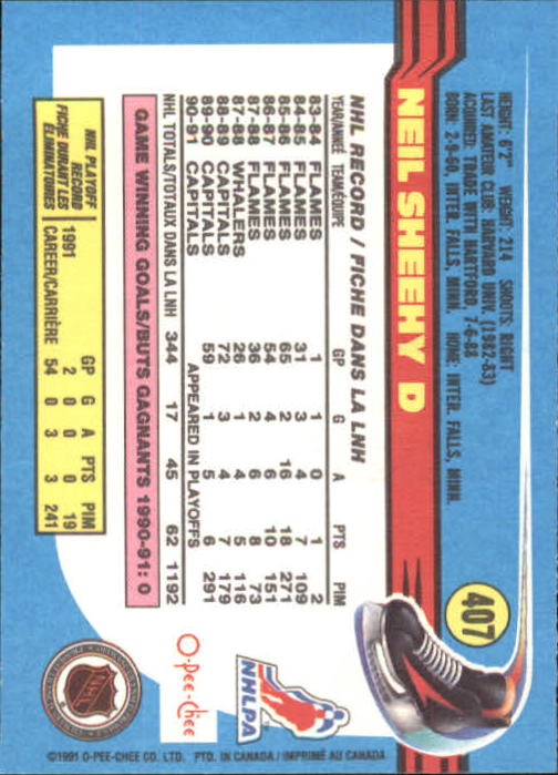 B2631- 1991-92 O-Pee-Chee Hk Cards 251-500 +Rookies -You Pick- 15+ FREE US SHIP - Picture 309 of 495