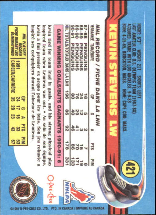 B2631- 1991-92 O-Pee-Chee Hk Cards 251-500 +Rookies -You Pick- 15+ FREE US SHIP - Picture 337 of 495