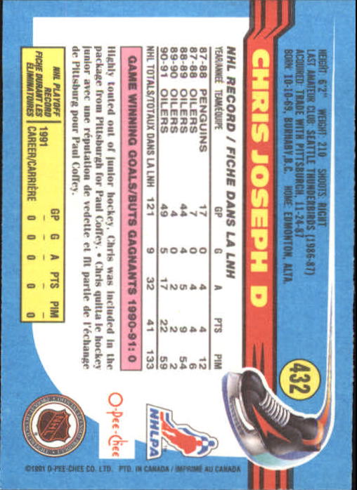 B2631- 1991-92 O-Pee-Chee Hk Cards 251-500 +Rookies -You Pick- 15+ FREE US SHIP - Picture 359 of 495