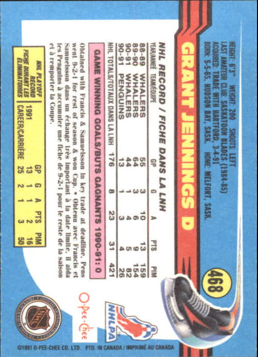 B2631- 1991-92 O-Pee-Chee Hk Cards 251-500 +Rookies -You Pick- 15+ FREE US SHIP - Picture 431 of 495