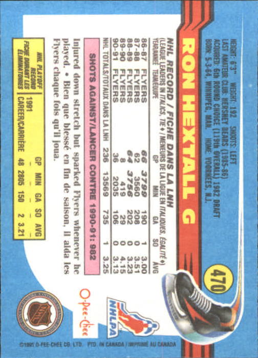 B2631- 1991-92 O-Pee-Chee Hk Cards 251-500 +Rookies -You Pick- 15+ FREE US SHIP - Picture 435 of 495