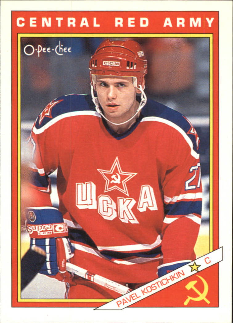 1991-92 O-Pee-Chee Inserts #17R Pavel Kostichkin