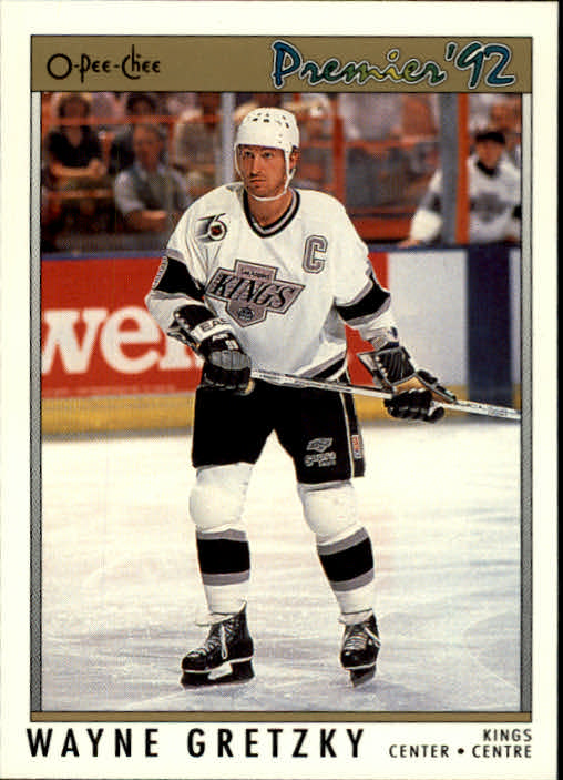 1991-92 OPC Premier #3 Wayne Gretzky UER/Canada Cup stats incorrect