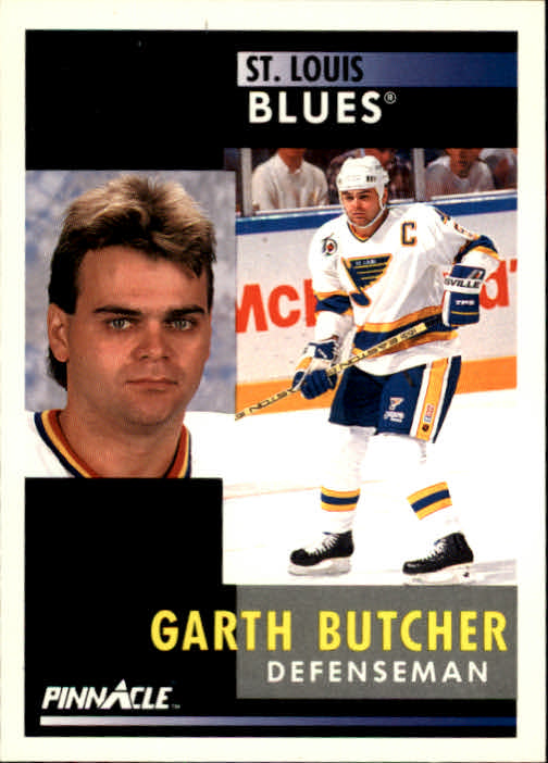1991-92 Pinnacle #85 Garth Butcher