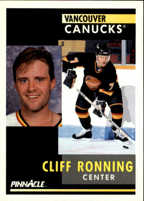 1991-92 Pinnacle #106 Cliff Ronning