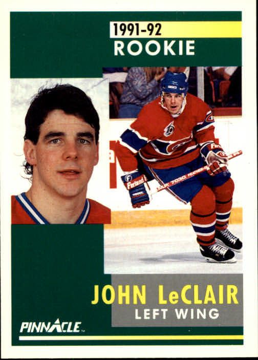 1991-92 Pinnacle #322 John LeClair RC
