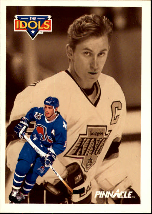 1991-92 Pinnacle #381 Joe Sakic IDOL/(Wayne Gretzky)