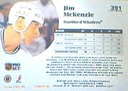 1991-92 Pro Set #391 Jim McKenzie RC back image
