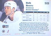 1991-92 Pro Set #520 Bob Beers back image