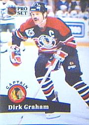1991-92 Pro Set #570 Dirk Graham CAP