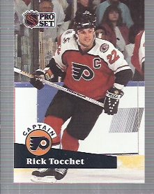 1991-92 Pro Set #580 Rick Tocchet CAP