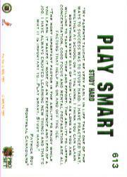 1991-92 Pro Set #613 Patrick Roy SMART back image