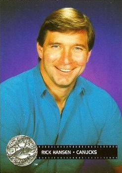 1991-92 Pro Set Platinum #296 Rick Hansen CAP