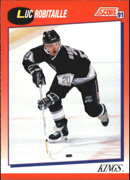 1991-92 Score Canadian Bilingual #3 Luc Robitaille