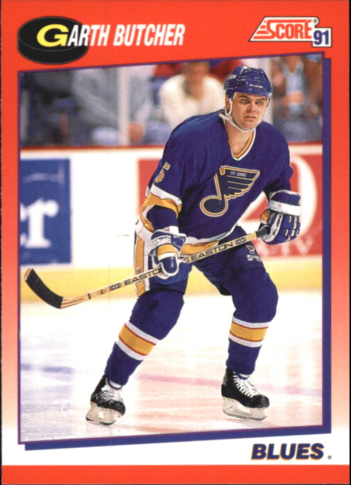 1991-92 Score Canadian Bilingual #24 Garth Butcher