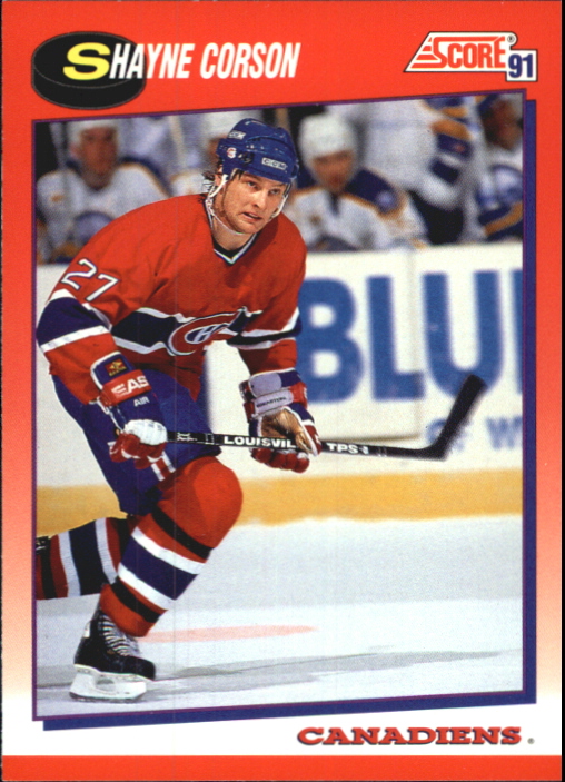 1991-92 Score Canadian Bilingual #65 Shayne Corson