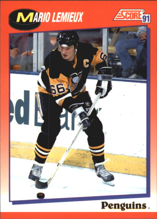 1991-92 Score Canadian Bilingual #200 Mario Lemieux