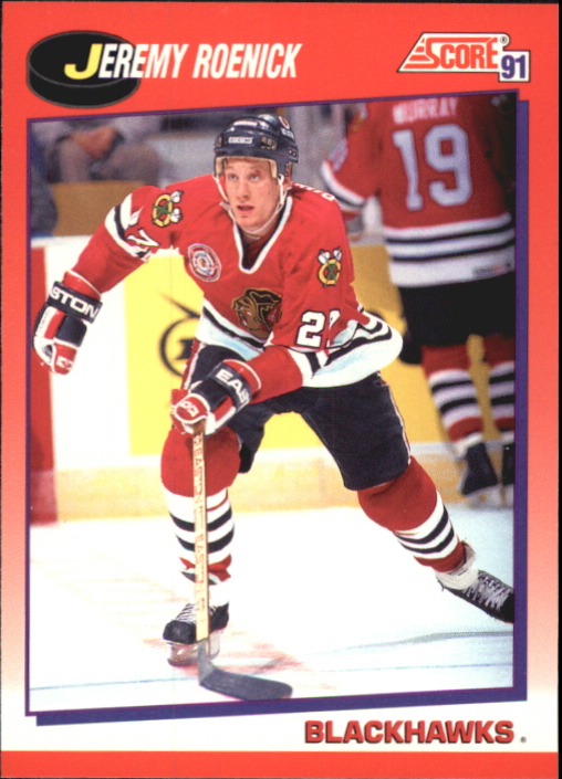 1991-92 Score Canadian Bilingual #220 Jeremy Roenick