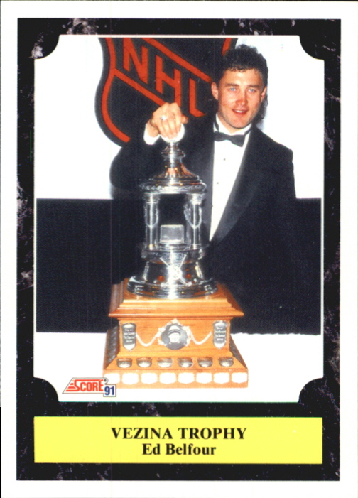 1991-92 Score Canadian Bilingual #321 Ed Belfour Vezina
