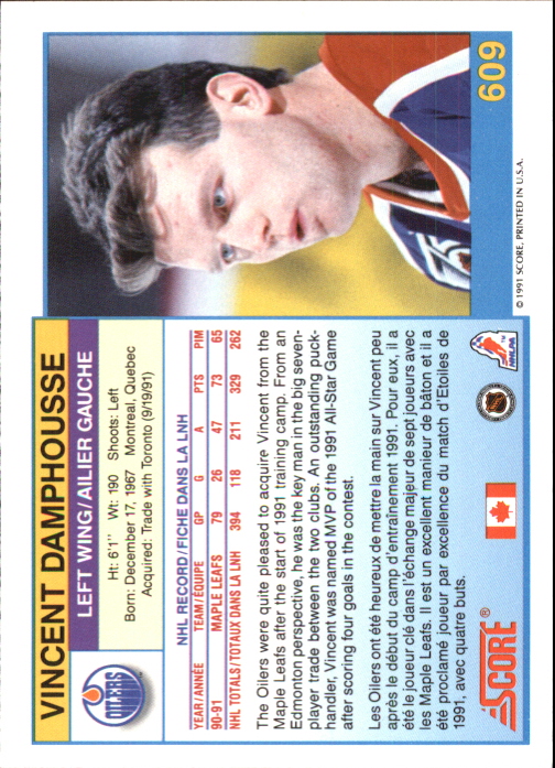 1991-92 Score Canadian - Bilingual #593 Paul Fenton