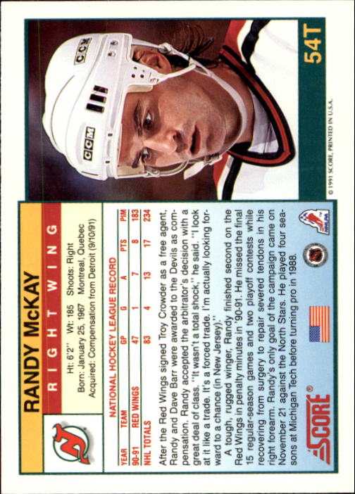 1991 92 Score Rookie Traded Hockey Cards Pick From List EBay