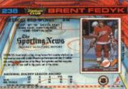 1991-92 Stadium Club #238 Brent Fedyk back image