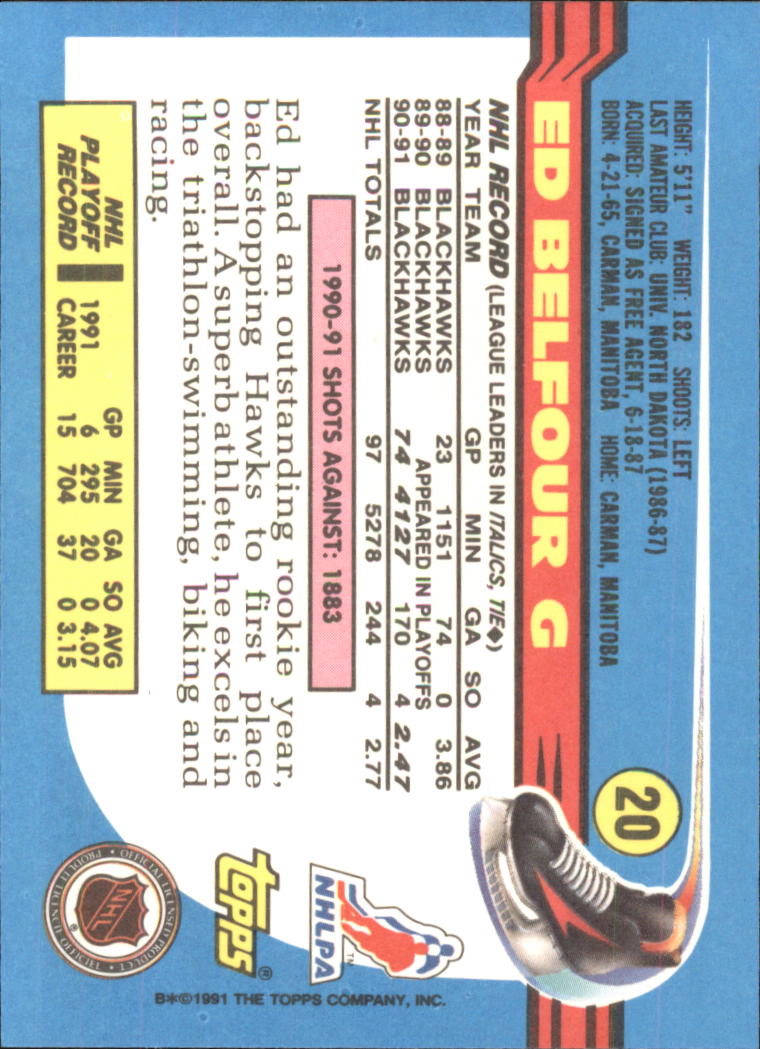 1991-92 Topps Hockey (Pick Card From List 1-307) C60 05-24 - Picture 27 of 495