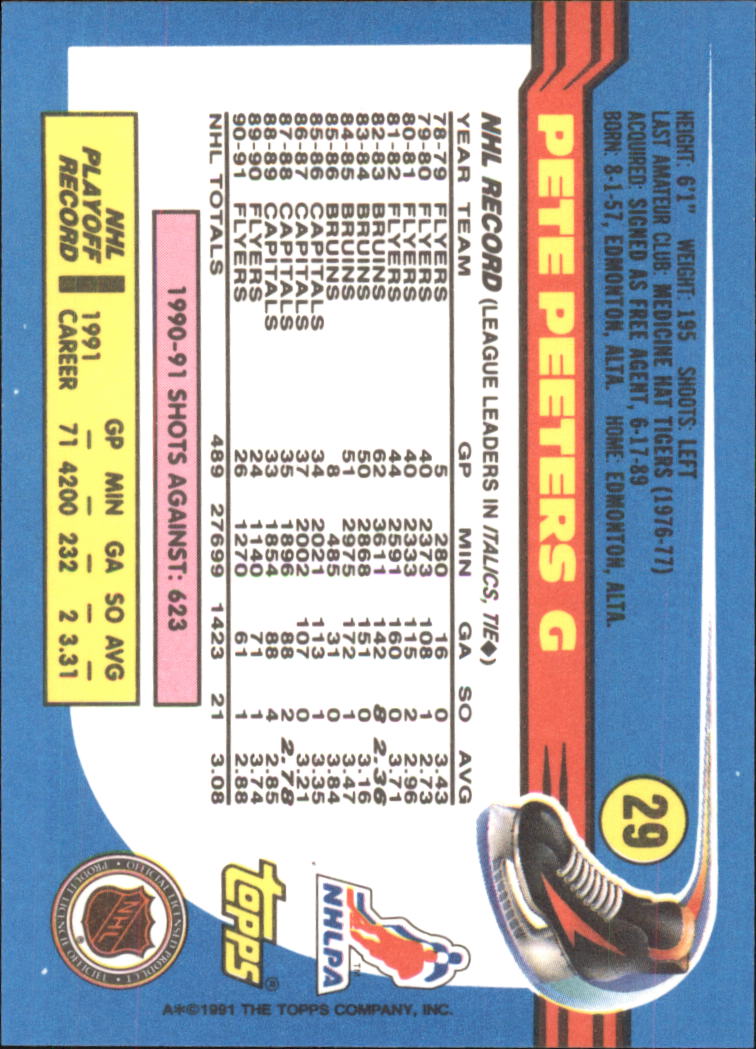 1991-92 Topps Hockey (Pick Card From List 1-307) C60 05-24 - Picture 43 of 495