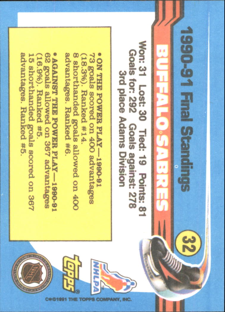 1991-92 Topps Hockey (Pick Card From List 1-307) C60 05-24 - Picture 47 of 495