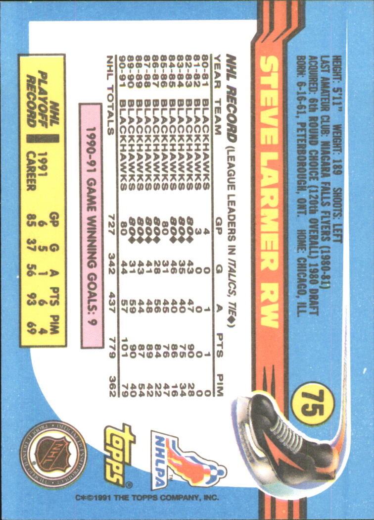 1991-92 Topps Hockey (Pick Card From List 1-307) C60 05-24 - Picture 119 of 495