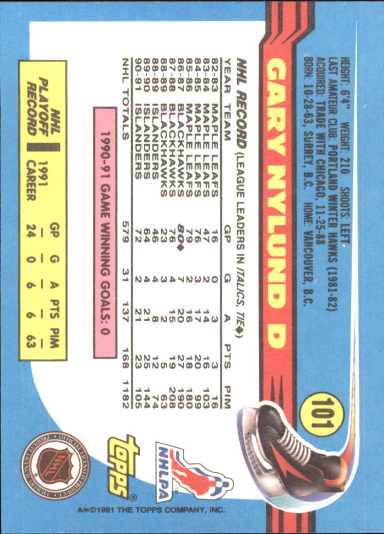 1991-92 Topps Hockey (Pick Card From List 1-307) C60 05-24 - Picture 161 of 495