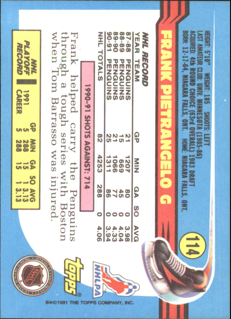 1991-92 Topps Hockey (Pick Card From List 1-307) C60 05-24 - Picture 181 of 495