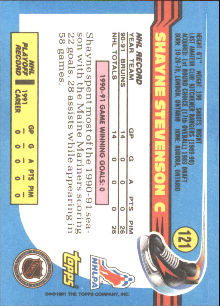 1991-92 Topps Hockey (Pick Card From List 1-307) C60 05-24 - Picture 193 of 495
