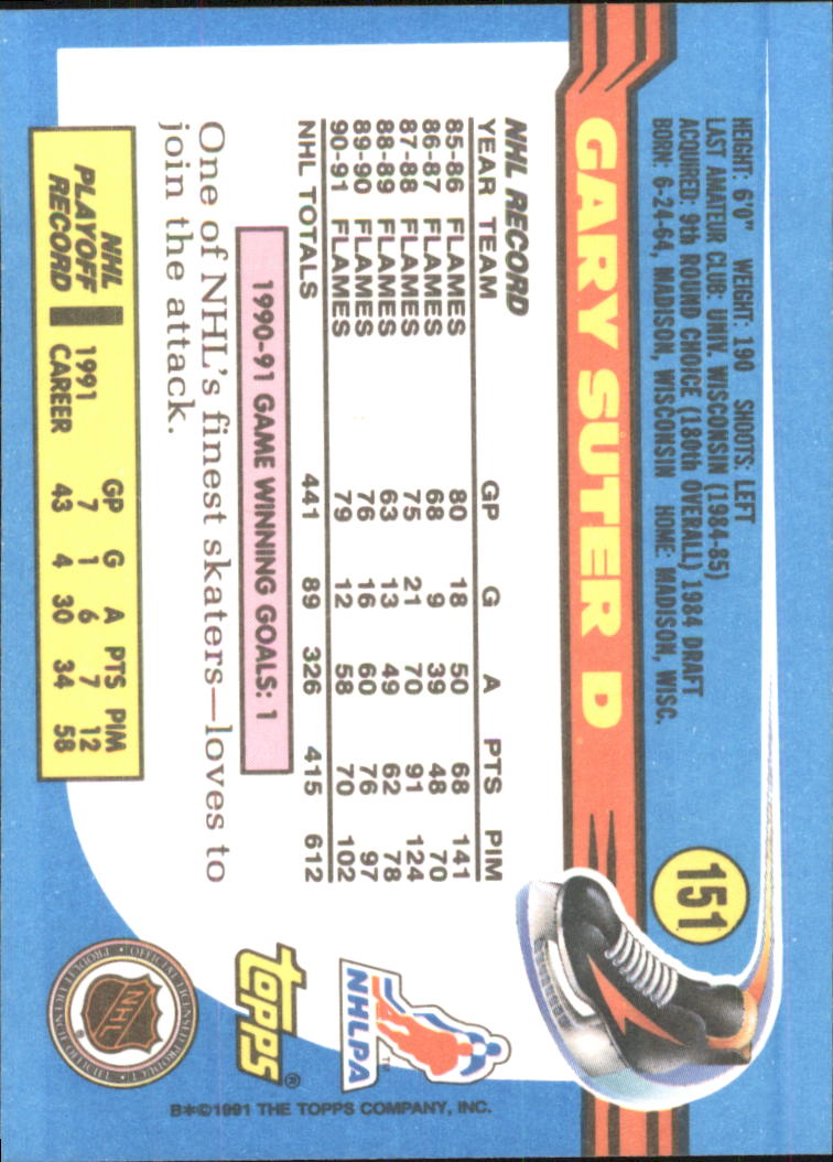 1991-92 Topps Hockey (Pick Card From List 1-307) C60 05-24 - Picture 243 of 495